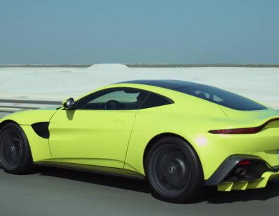 Daniel Ricciardo maneja el nuevo Aston Martin Vantage