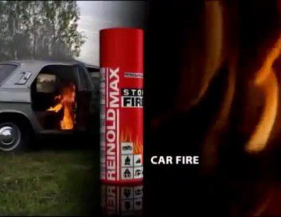 Apagafuegos en spray. Para incendios domésticos