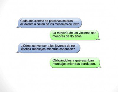 Los peligros de usar el móvil al volante