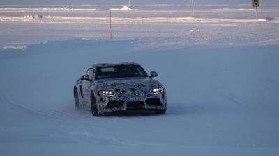 El nuevo Toyota Supra realiza los últimos test sobre la nieve