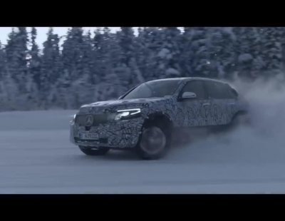 El Mercedes-Benz EQC se prueba a temperaturas bajo cero en el duro invierno sueco