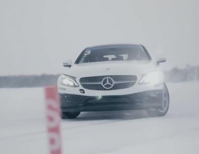 Disfruta derrapando en el hielo con el Mercedes Benz C Coupé