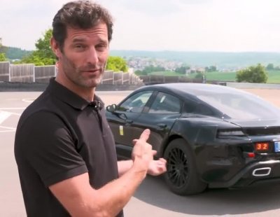 Mark Webber prueba en Weissach el futuro Porsche Mission E