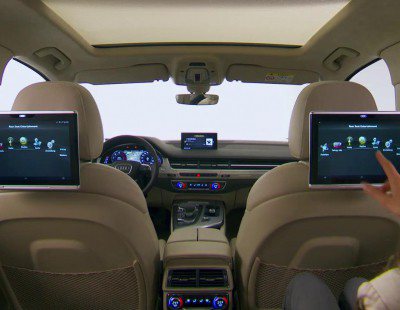 Conectividad del Audi Q7. Entretenimiento en las plazas traseras