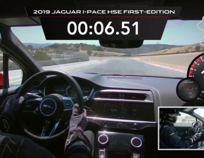 1 minuto y 48,18 segundos necesita este Jaguar I-Pace en Laguna Seca