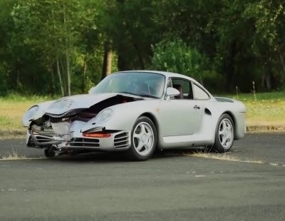 467.000 dólares han pagado por este maltrecho Porsche 959
