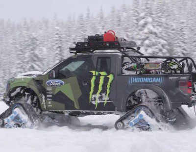 Ken Block y su Ford F-150 RaptorTRAX