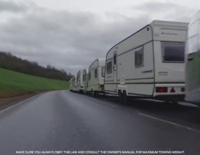 El Ford Ranger remolca 15 caravanas