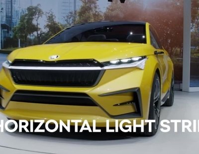 Así de llamativo es el futurista Skoda Vision iV, un deportivo SUV totalmente eléctrico