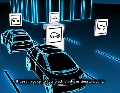 Esta estación de carga flexible la ha desarrollado Volkswagen