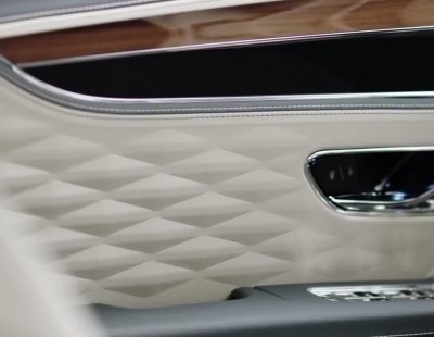 El futuro Bentley Flying Spur empleará este singular tapizado en cuero tridimensional