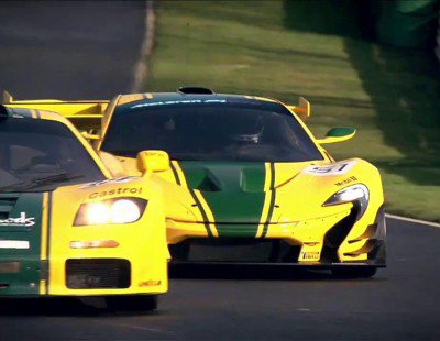 El McLaren P1 GTR conoce a su padre, el F1 GTR