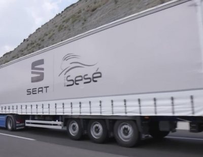Las mercancías de Seat se mueven en los camiones más grandes de Europa