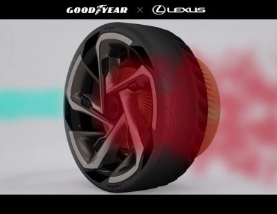 El Lexus LF-30 incorpora unos neumáticos de Goodyear que ayudan a enfriar los motores