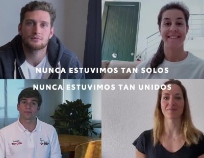 Los cuatro embajadores olímpicos de Toyota nos dan animos para quedarnos en casa