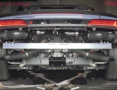 Hennessey le da al Audi R8 dos turbos para volar