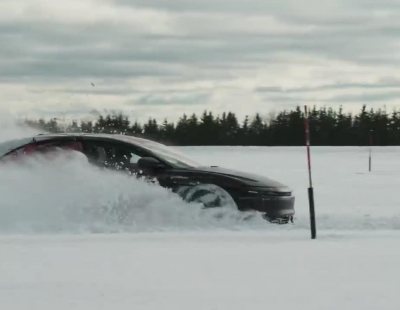 Lucid Air. A jugar a la nieve