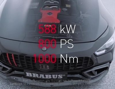 Los expertos de Brabus sacan 800 CV a este Mercedes-AMG GT 63S