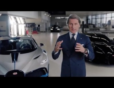 El presidente de Bugatti, Stephan Winkelmann, nos muestra el Chiron Pur Sport