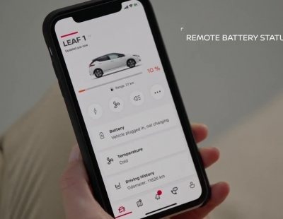 El Nissan Leaf viene totalmente conectado a las nuevas tecnologías