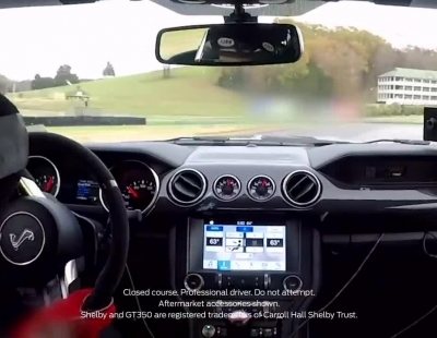 Así es una vuelta rápida dentro del radical Ford Mustang Shelby GT350