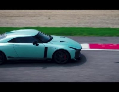 El espectacular Nissan GT-R50 Italdesign rueda por el circuito italiano Tazio Nuvolari