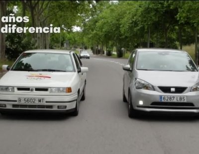 Recorrido por los alrededores de Montjuic con el Seat Toledo de 1992 y el Mii eléctric