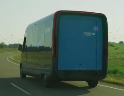 Así es la furgoneta eléctrica personalizada de Amazon hecha por Rivian