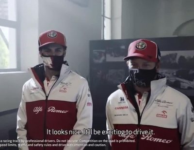 Räikkönen y Giovinazzi se han puesto al volante del nuevo Alfa Romeo Giulia GTA