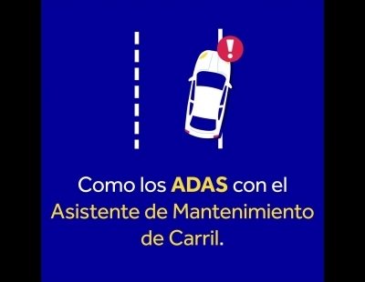 Uno de los sistemas ADAS alerta al conductor cuando este comienza salirse del carril