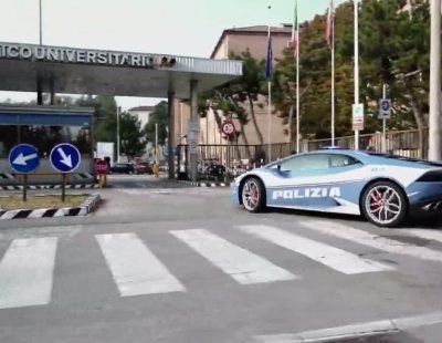 La policía italiana utiliza un Lamborghini Huracan para llevar un riñón a un hospital