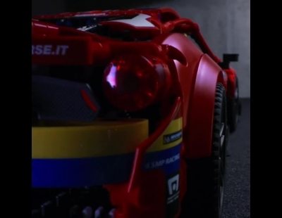 La última obra de LEGO reproduce un salvaje Ferrari 488 GTE