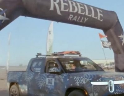 El pick-up Rivian R1T compite en el Rebelle Rally