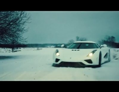 El impresionante Koenigsegg Regera te enamora desde el hielo