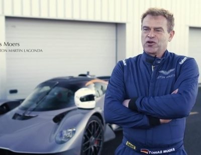 Tobias Moers prueba el superdeportivo Aston Martin Valkyrie en Silverstone