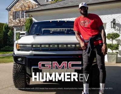 Os mostramos el GMC Hummer EV de LeBron James