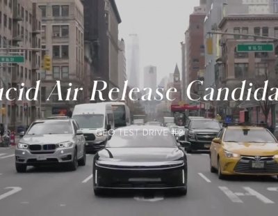 El tecnológico Lucid Air se pasea por la ciudad de Nueva York