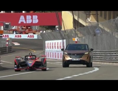 El nuevo Nissan Ariya recorre el circuito de Mónaco