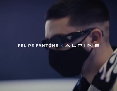 El artista urbano Felipe Pantone decora un Alpine de Fórmula 1