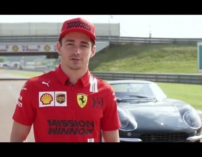 El piloto Charles Leclerc conduce el legendario Ferrari 275 GTB