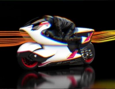 La empresa White Motorcycle Concept ha creado esta aerodinámica moto eléctrica