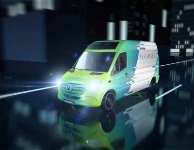 El último proyecto de Mercedes-Benz es este SUSTAINEER, una eSprinter eficiente al máximo