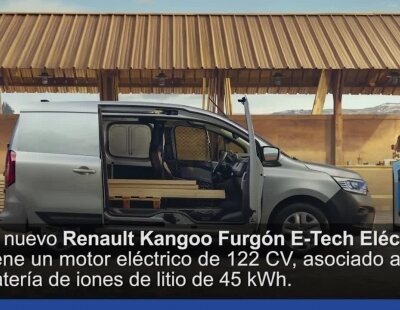 El nuevo Renault Kangoo Furgón E-TECH llegará con 300 km de autonomía