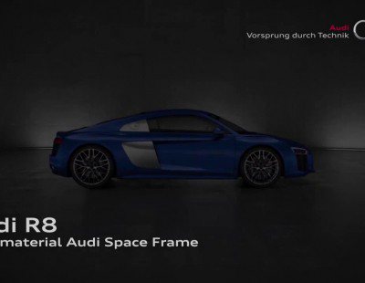 Nuevo Audi R8. El chasis del deportivo alemán.