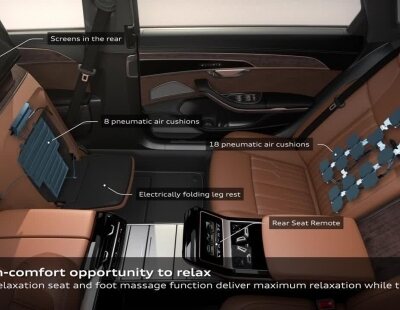 El interior del nuevo Audi A8 ofrece una experiencia de alta calidad