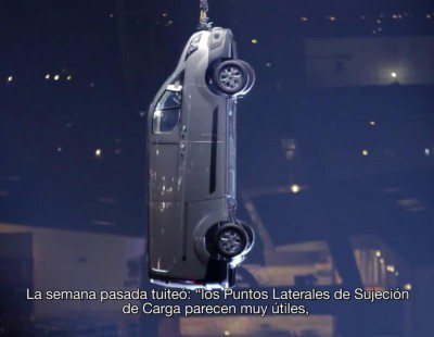 Ford Transit Custom y sus puntos laterales de sujeción de carga