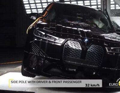 El programa EuroNCAP realiza los crash test del nuevo BMW iX