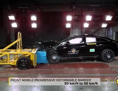 El programa EuroNCAP realiza los crash test del nuevo Mercedes-Benz EQS
