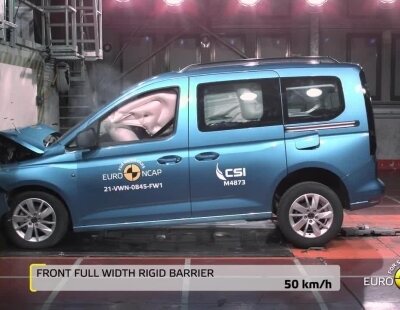 El programa EuroNCAP realiza los crash test del nuevo Volkswagen Caddy