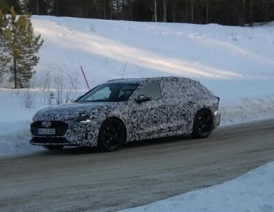 El futuro nuevo Audi A4 Avant de 2023 ha sido pillado en la nieve
